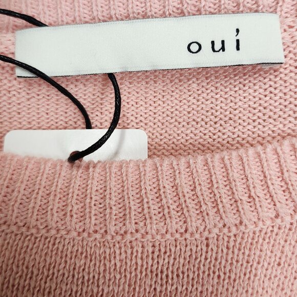 Oui Women's Multicoloured Striped Short Sleeved Pullover Size 8 & 12 - Picture 3 of 11